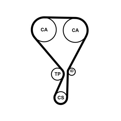 Distributieriem kit – CONTINENTAL CTAM – CT1228K1