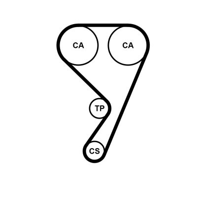 Distributieriem – CONTINENTAL CTAM – CT1211 online kopen