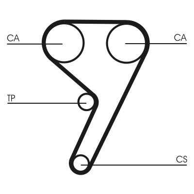 Distributieriem kit incl.waterpomp – CONTINENTAL CTAM – CT881WP2