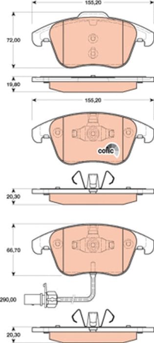 Remblokset – TRW – GDB1814