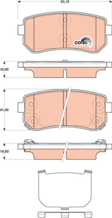 Remblokset – TRW – GDB3474