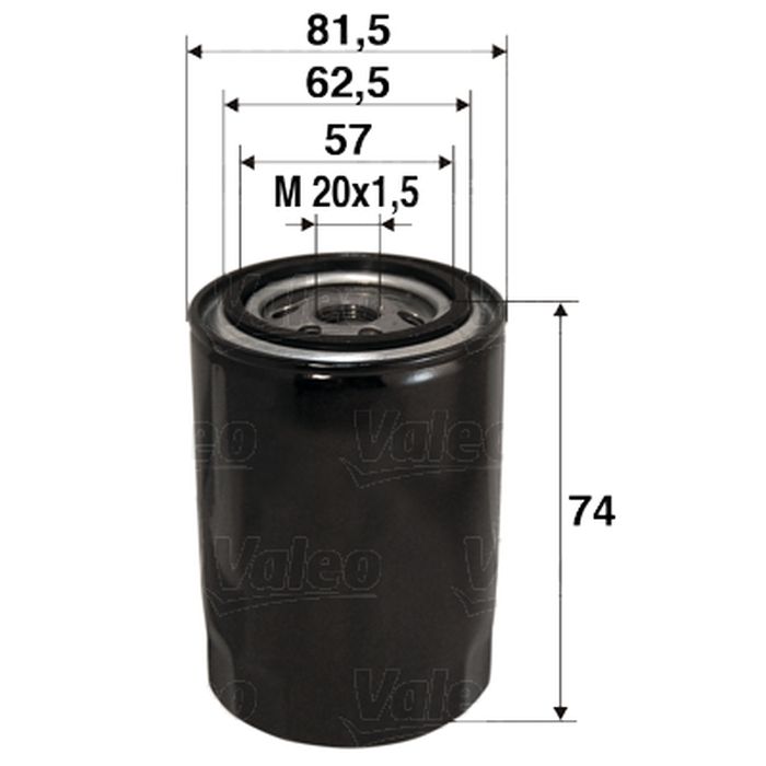 Oliefilter – VALEO – 586017 online kopen