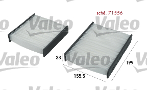 Interieurfilter – VALEO – 715556