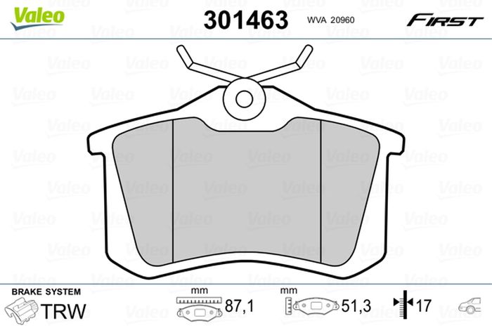 Remblokset – VALEO – 301463