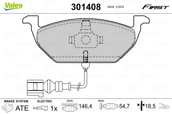 Remblokset – VALEO – 301408