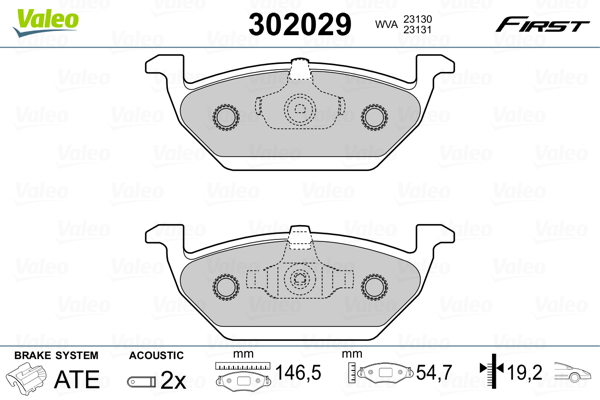 Remblokset – VALEO – 302029