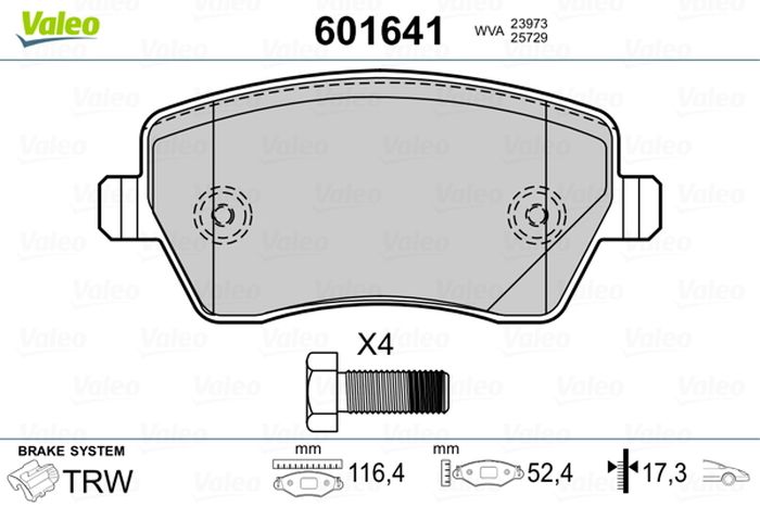 Remblokset – VALEO – 601641