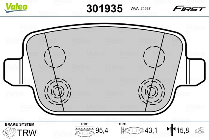 Remblokset – VALEO – 301935