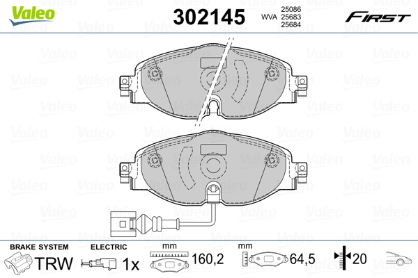 Remblokset – VALEO – 302145