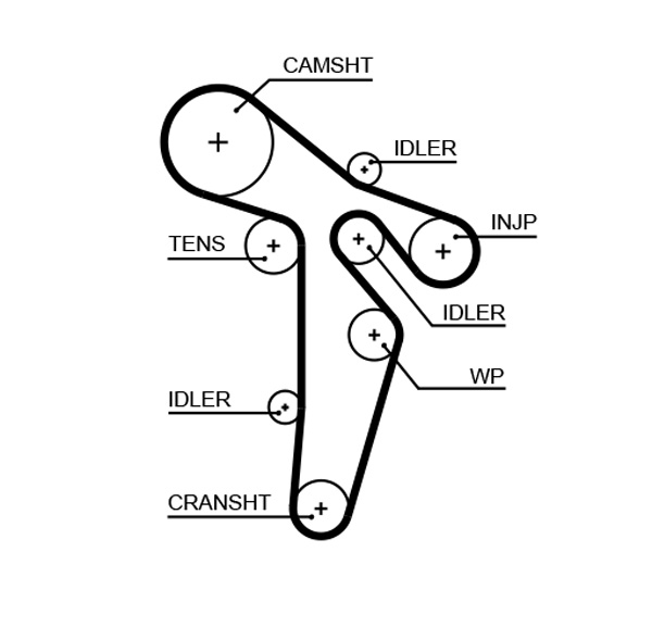 Distributieriem – GATES – 5649XS