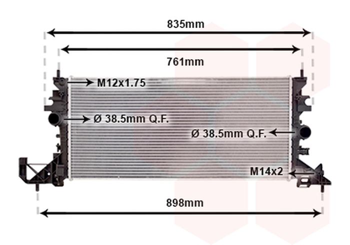 Radiateur – VAN WEZEL – 37012704