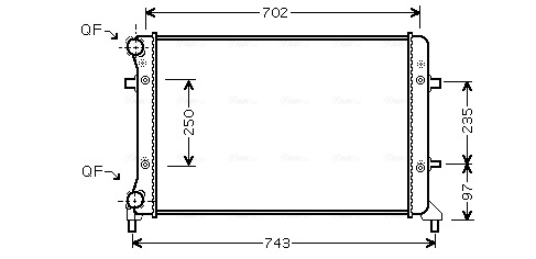 Radiateur – AVA QUALITY COOLING – VN2204