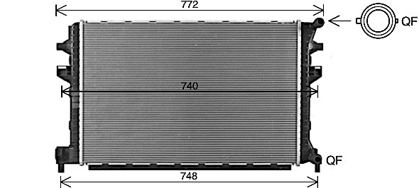 Radiateur – AVA QUALITY COOLING – VNA2383