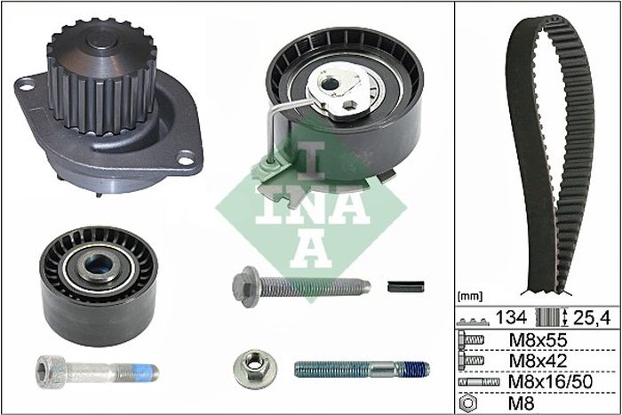 Distributieriem kit incl.waterpomp – INA – 530 0379 30 online kopen