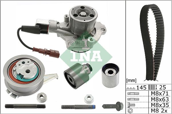 Distributieriem kit incl.waterpomp – INA – 530 0650 30