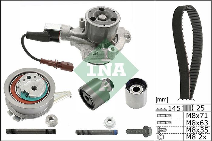 Distributieriem kit incl.waterpomp – INA – 530 0699 30