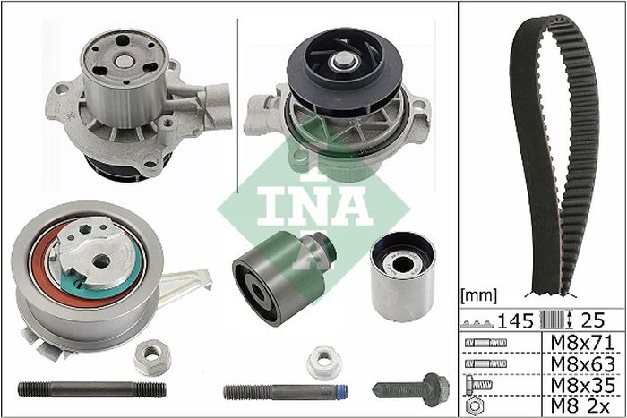 Distributieriem kit incl.waterpomp – INA – 530 0699 31