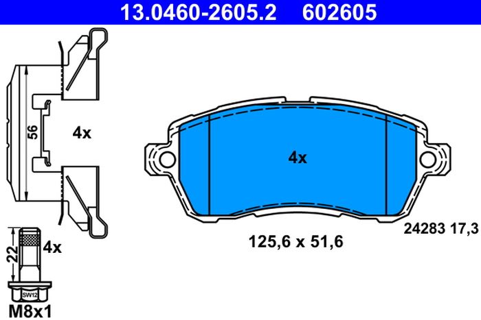 Remblokset – ATE – 13.0460-2605.2