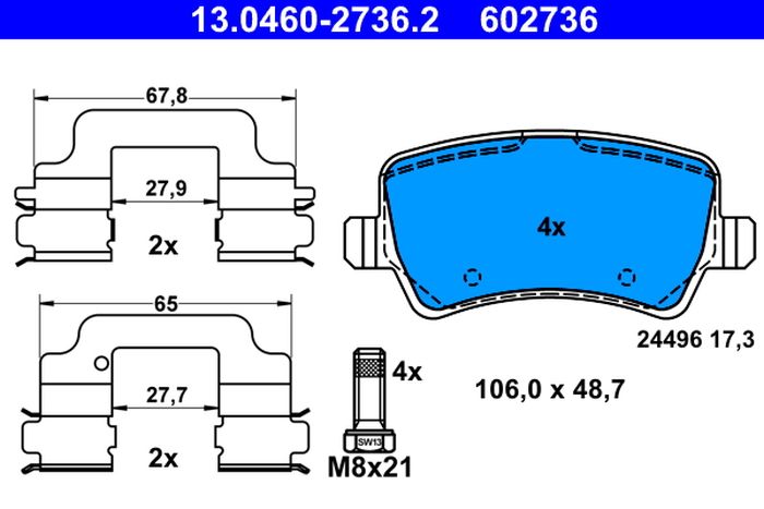 Remblokset – ATE – 13.0460-2736.2