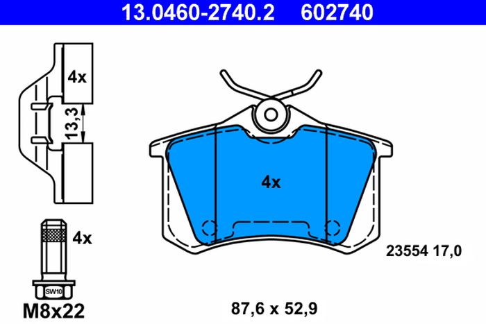 Remblokset – ATE – 13.0460-2740.2 online kopen