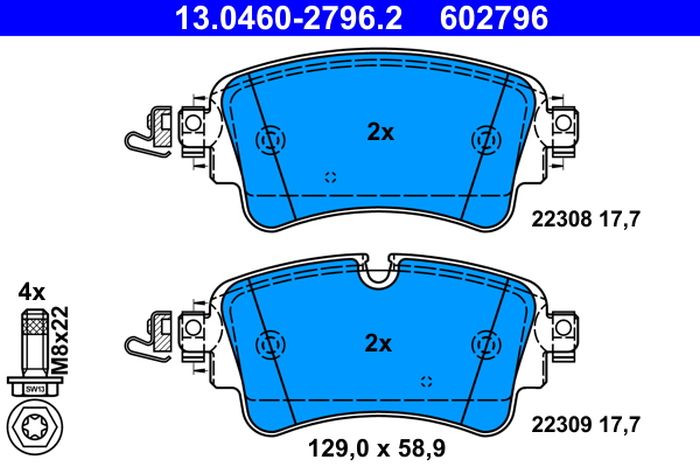 Remblokset – ATE – 13.0460-2796.2 online kopen