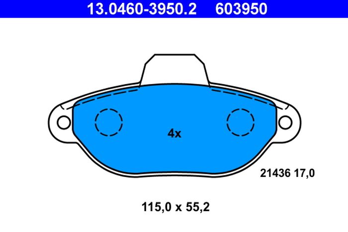 Remblokset – ATE – 13.0460-3950.2