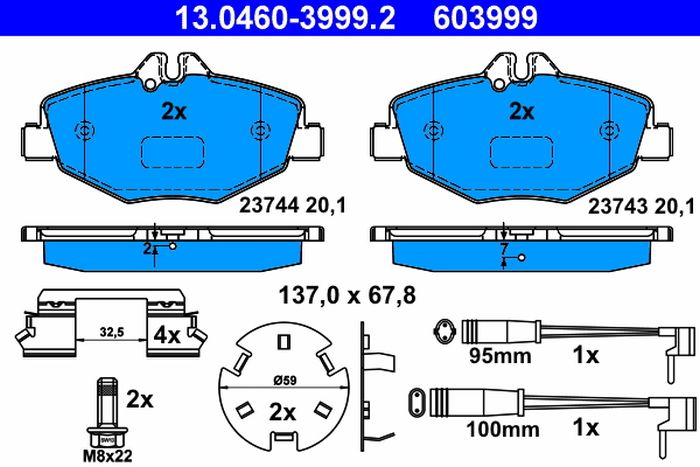 Remblokset – ATE – 13.0460-3999.2 online kopen