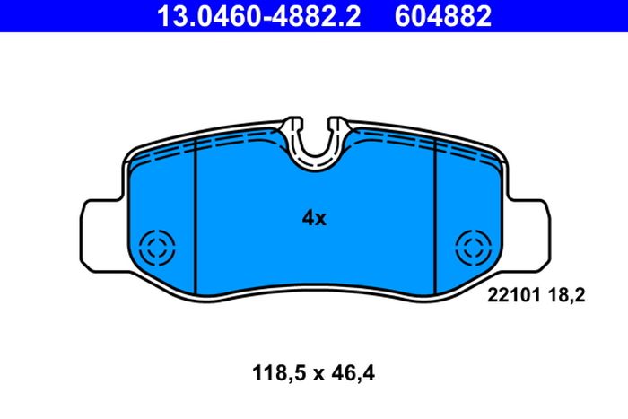 Remblokset – ATE – 13.0460-4882.2 online kopen