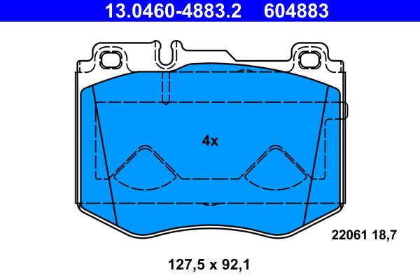 Remblokset – ATE – 13.0460-4883.2