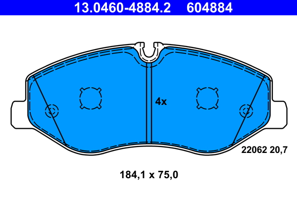 Remblokset – ATE – 13.0460-4884.2