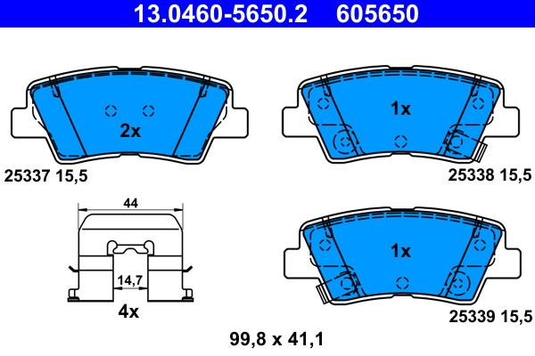 Remblokset – ATE – 13.0460-5650.2