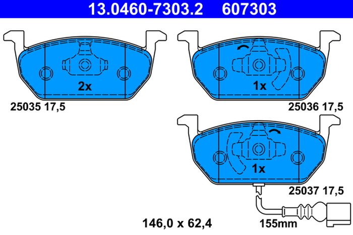 Remblokset – ATE – 13.0460-7303.2