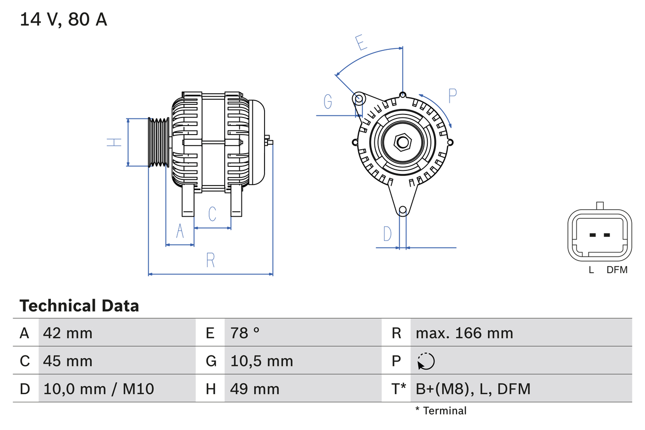 Alternator/Dynamo – BOSCH – 0 986 049 560 online kopen