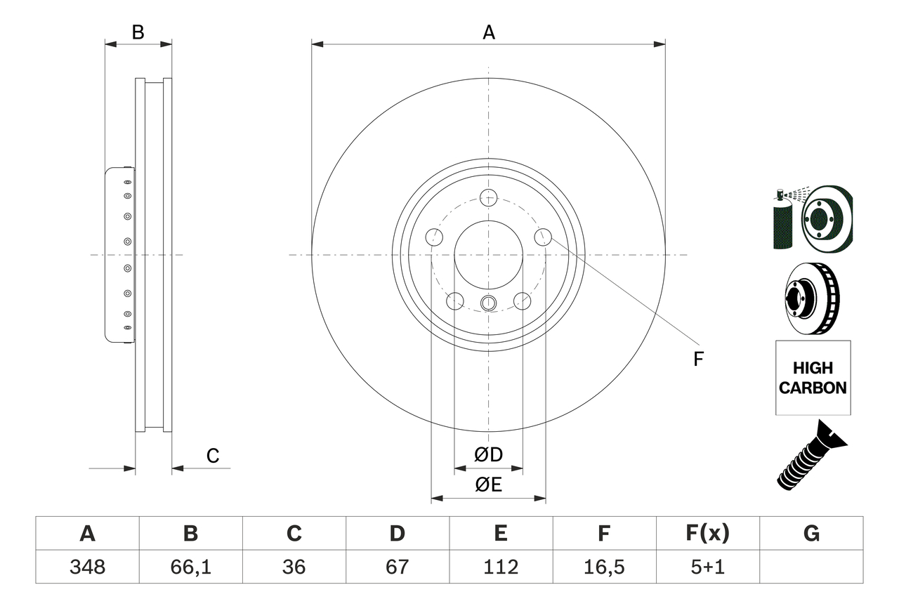 Remschijf – BOSCH – 0 986 479 F59 online kopen